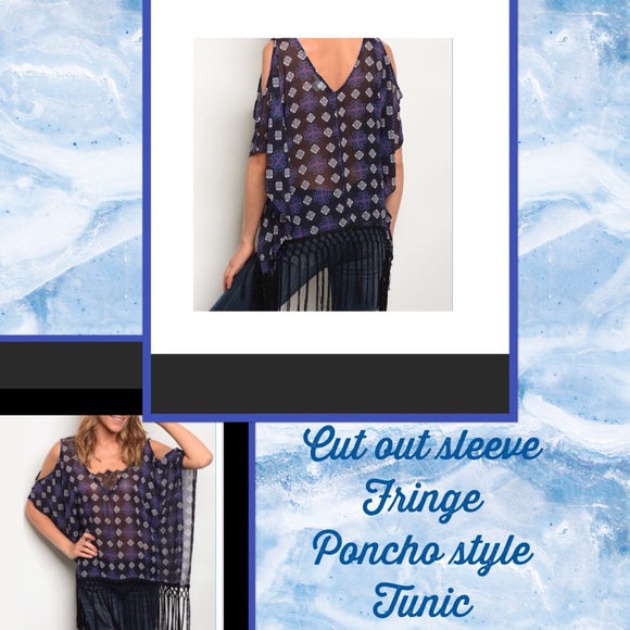 New in✨gorgeous top cut out sleeve lace and tassel - Picture 5 of 7